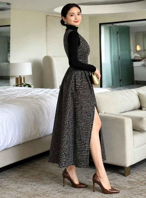 Parker Winter Midi Dress With Top