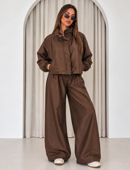 Carina Satin Coord Pant Set