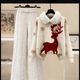 Reindeer Woolen Coord Set