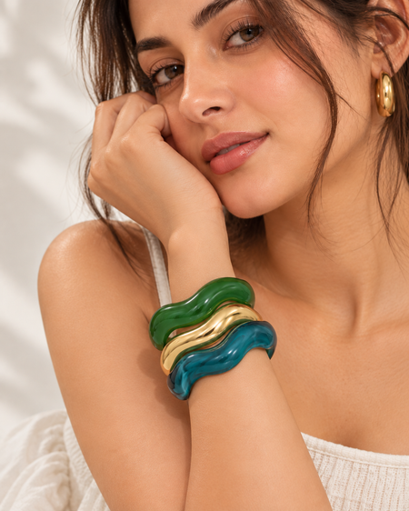 Kai 3Pcs Resin Bracelet Set