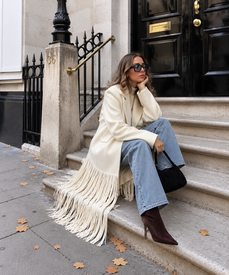 Millie Tassel Trench Coat