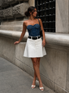 Cinzia Rose Denim Top - Blue / M