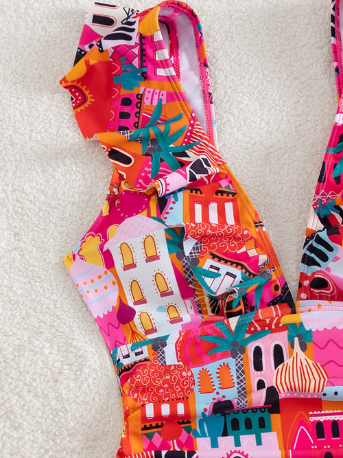 Cleo One Pc Ruffle Swimsuit