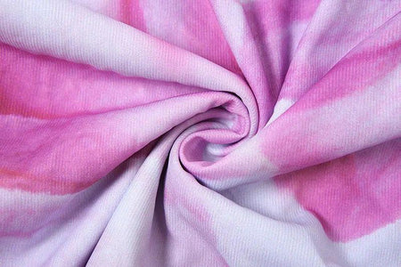 Clove Ruffled Summer Maxi Dress In Purple - close-up of fabric print - Miss Mosa By Akanksha