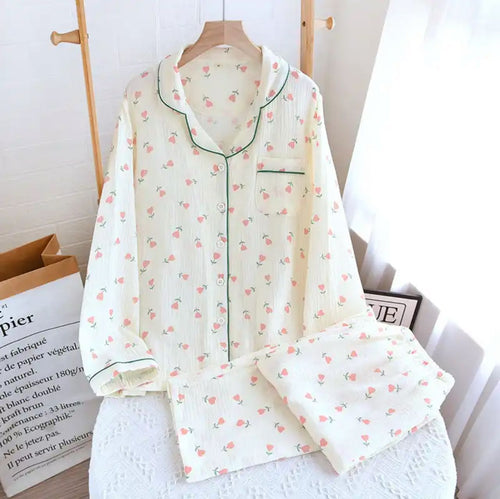 Cresta Cotton Nightsuit In Off-White