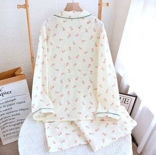Cresta Cotton Nightsuit In Off-White