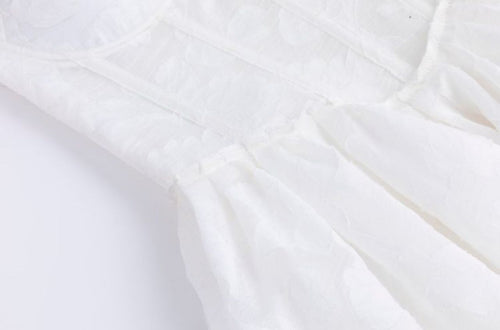 Cyrilla Corset Summer Dress In White
