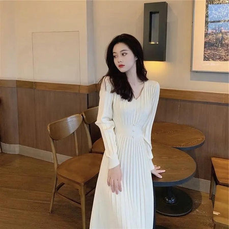 Louisa Woolen A-Line Dress - Alamode By Akanksha