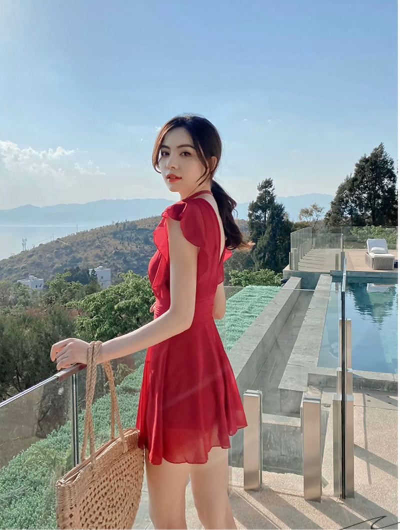 Soneva Holiday Swimsuit In Red