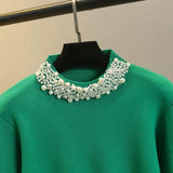 Femella Pearl Detail Luxe Sweater - Alamode By Akanksha
