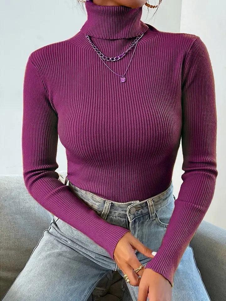 Y2K Statement Turtleneck Tops - Alamode By Akanksha