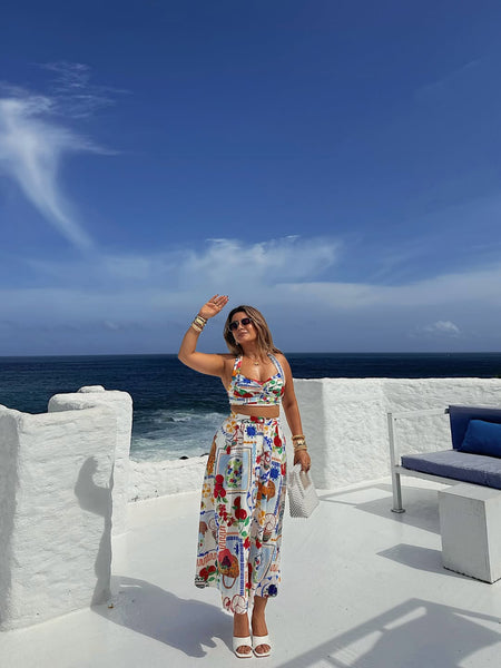 Feli Summer Coord Set In Multicolor