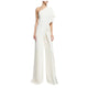 Daffodil Jumpsuits - front shot on model, white - Miss Mosa By Akanksha