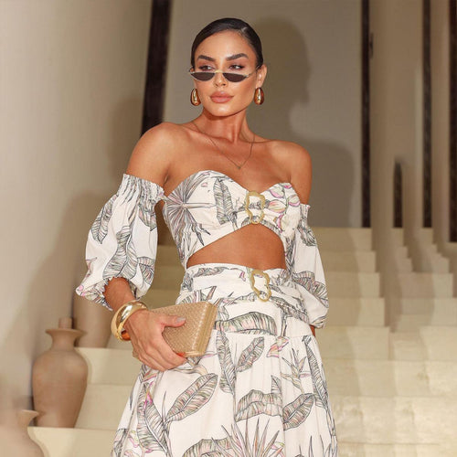 Danisa Statement Summer Holiday Coord In White
