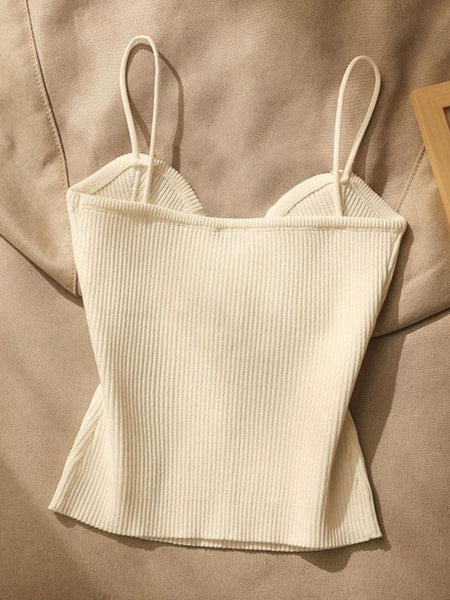 Danish Knit Summer Top - flat-lay product shot, cream - Miss Mosa By Akanksha