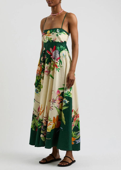Debby Printed Summer Dress In Multicolor