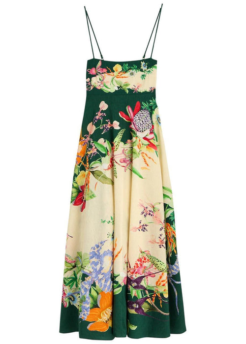 Debby Printed Summer Dress In Multicolor