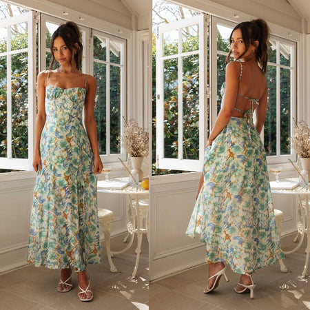 debina maxi dress Buy Debina Floral Summer Dress In Light Green Online In India On Miss Mosa