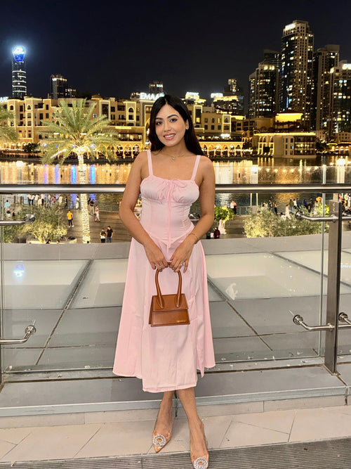 Delso Summer Lace Up Holiday Dress