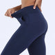Dema Slimming Premium Fleece Leggings - close-up of fabric texture, navy - Miss Mosa By Akanksha