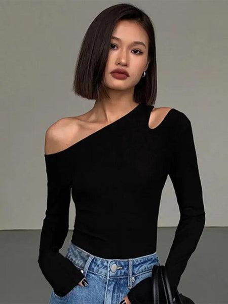 Deme Statement Blouse in black - front shot on model, black - Miss Mosa By Akanksha