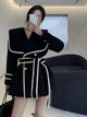 Disbo Oversized Woolen Overcoat - front shot on model mirror selfie, black - Miss Mosa By Akanksha