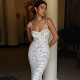 Diva Lace Bodycon Maxi Dress