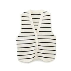 Dolo Statement Vest Summer Casual Tops - flat-lay product shot, white - Miss Mosa By Akanksha