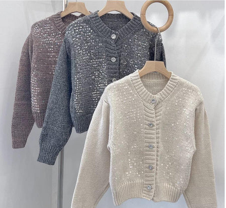 Dua Button Down Sweater - styled flat-lay shot, multicolour - Miss Mosa By Akanksha