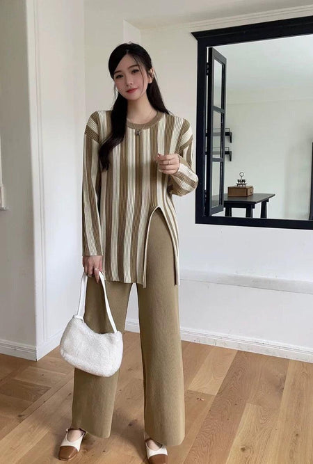 Brown - Hanoi Knitted Coord Set