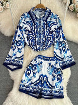 Mary Porcelain Coord Set - Alamode By Akanksha