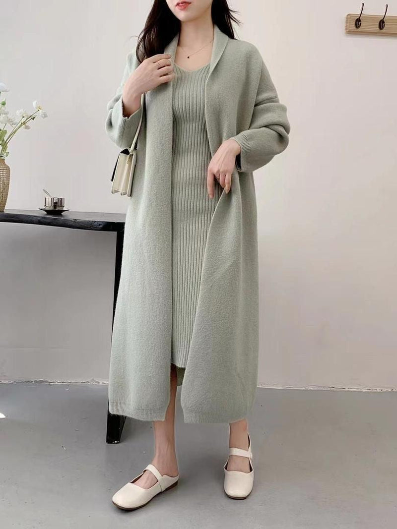 Manie Bodycon Dress with Woolen Coat - Alamode By Akanksha