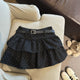 Effy Ruffle Polka Skorts With Belt
