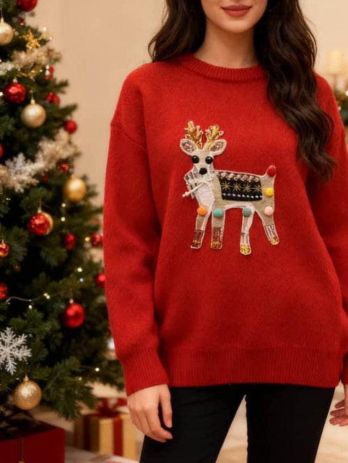 Elfie Reindeer Christmasy Sweater