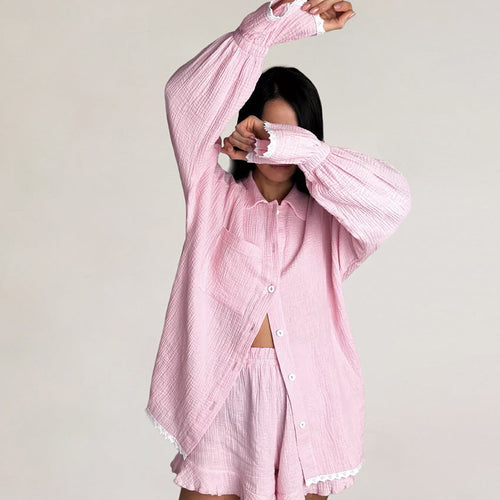 Emma Oversized Cotton Nightsuit Short