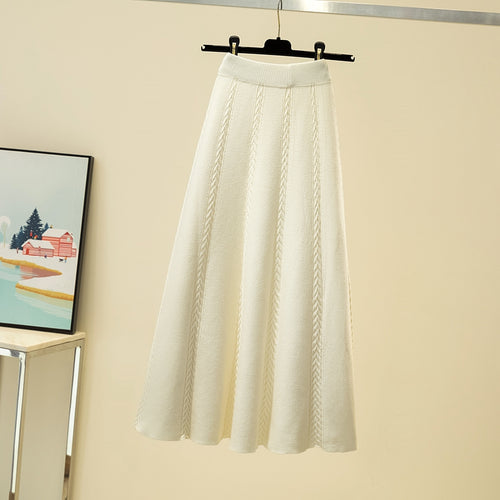 Emma Statement Woolen Midi Skirt