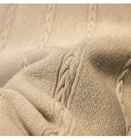 Emma Statement Woolen Midi Skirt - fabric detail shot, beige - Miss Mosa By Akanksha