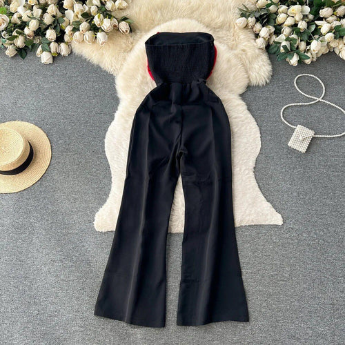Emmy Off-Shoulder Jumpsuit In Red