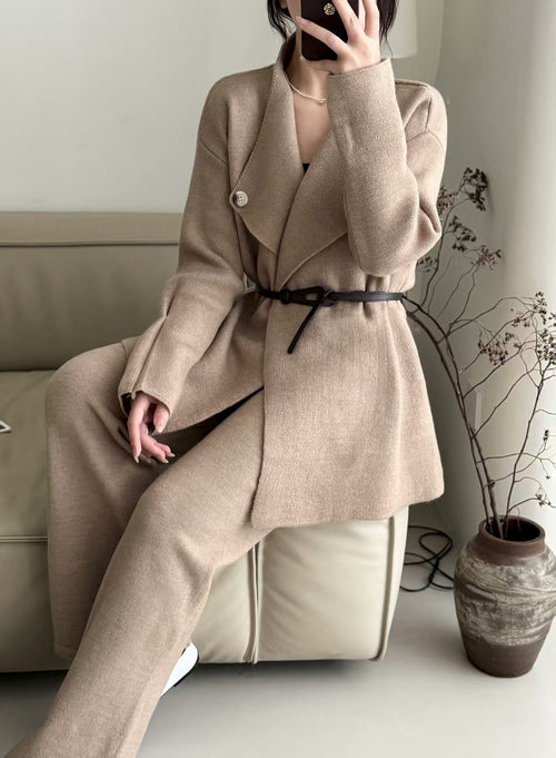 Emy Premium Coord Set With Belt