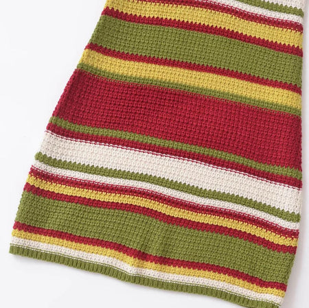 Era Soft Crochet Knit Dress In Multicolour - close-up of skirt knit - Miss Mosa By Akanksha