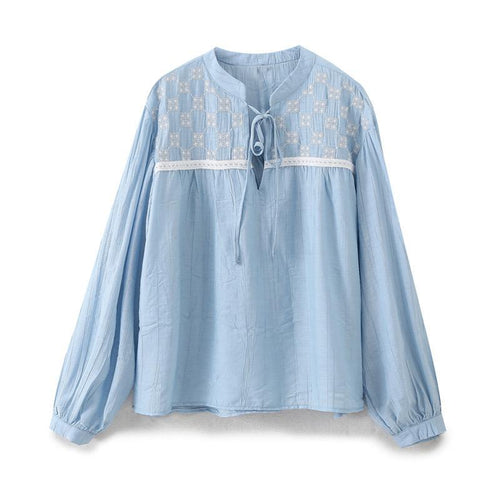 Era Statement Summer Top In Blue