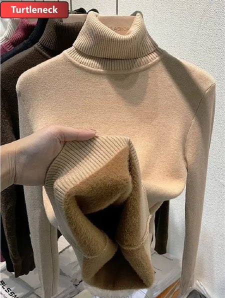 Beige - Esther Statement Pullover - Fleece Lined