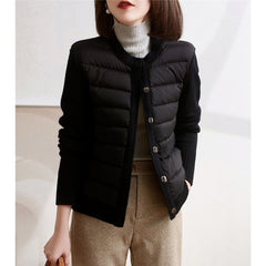 Ettore Winter Puffer Jacket - front shot, black - Miss Mosa By Akanksha
