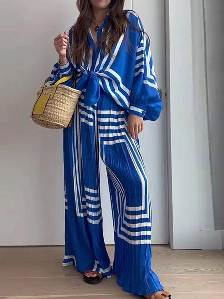 Manny Abstract Summer Two Piece Set - Alamode By Akanksha