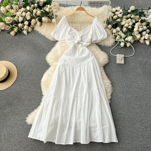 Orio Holiday Statement Maxi Dress In White