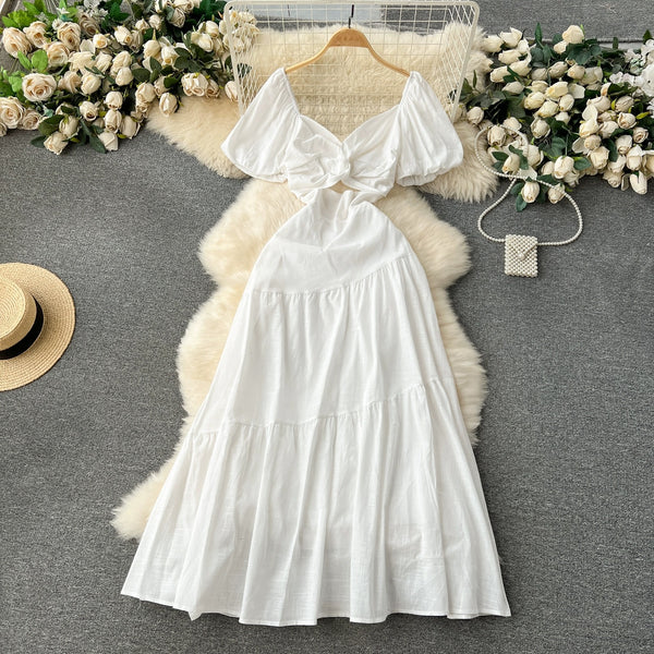 Orio Holiday Statement Maxi Dress In White