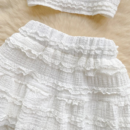 Raina 2 Piece Summer Coord Set - Resortwear In Peach