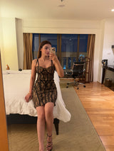 Serina Luxe Bandage Midi  Dress