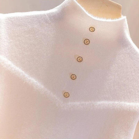 Andrea Fleece Turtleneck Sweater - Alamode By Akanksha