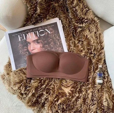 Brown - Koro Strapless Seamless Bralettes - Wardrobe Essentials